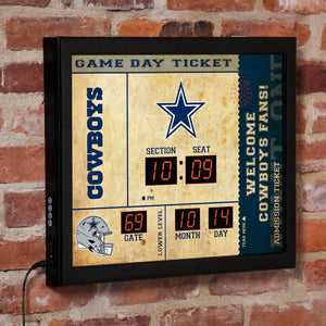Dallas Cowboys Scoreboard Wall Clock