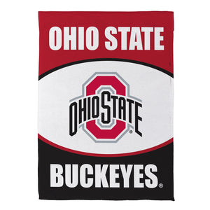 Ohio State Buckeyes Suede Garden Flag