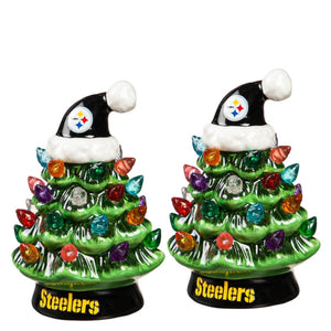Pittsburgh Steelers LED Ceramic Christmas Tree - 4