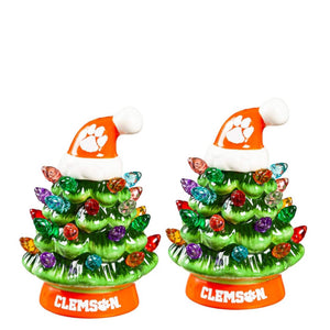 Clemson Tigers LED Ceramic Christmas Tree - 4