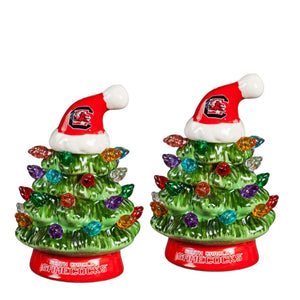 South Carolina Gamecocks LED Ceramic Christmas Tree - 4