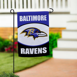 Baltimore Ravens Suede Garden Flag