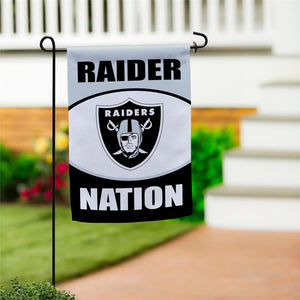Las Vegas Raiders Suede Garden Flag
