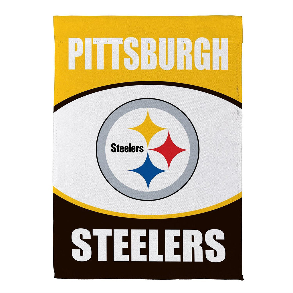 Pittsburgh Steelers Suede Garden Flag