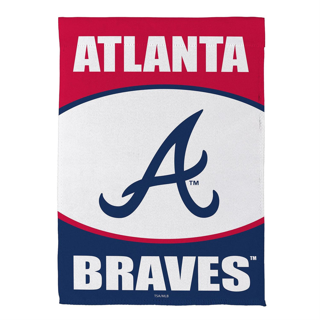 Atlanta Braves Suede Garden Flag