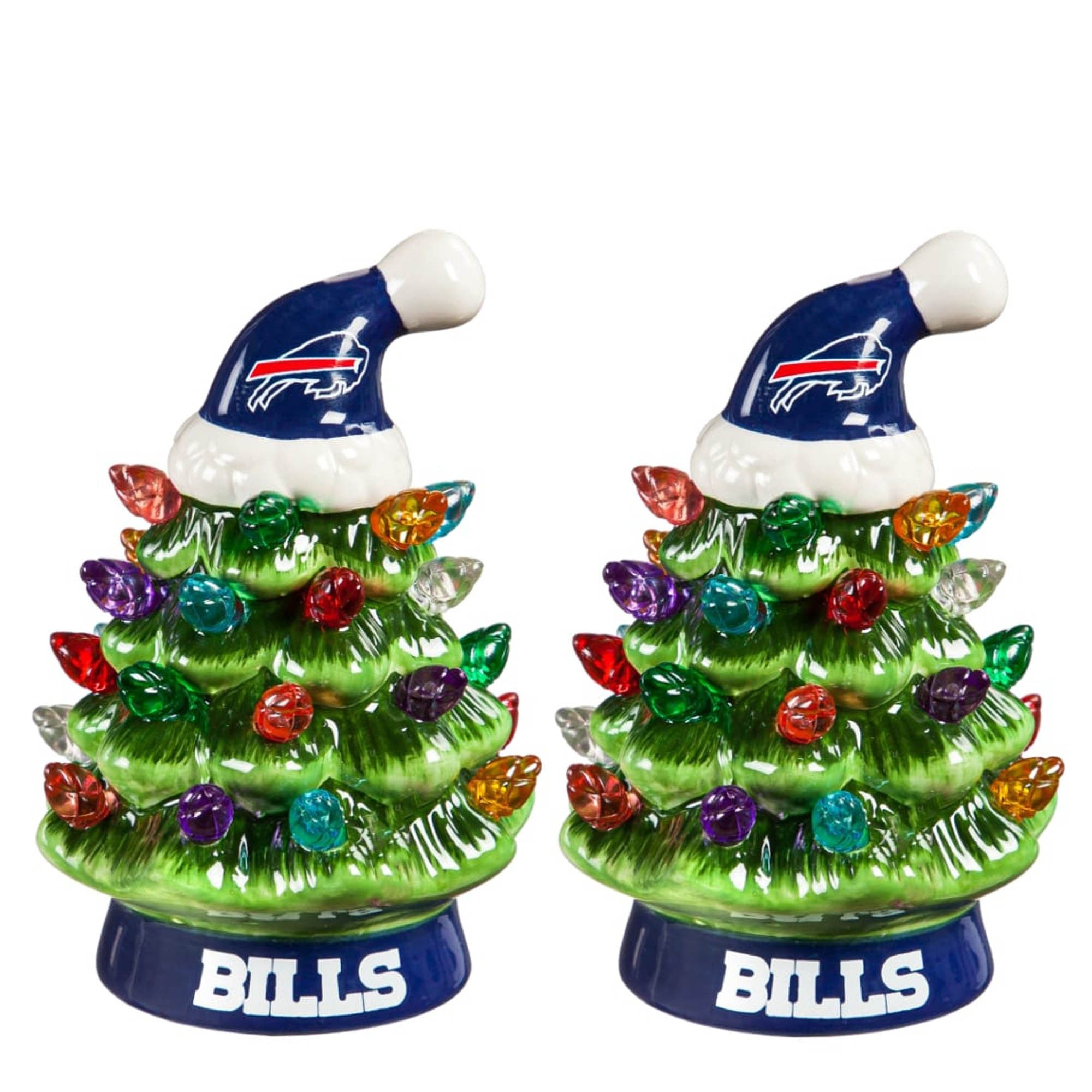 Buffalo Bills LED Ceramic Christmas Tree - 4"