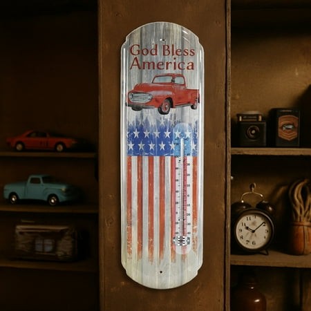 God Bless America Vintage Thermometer