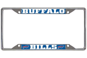 Buffalo Bills License Plate Frame Silver