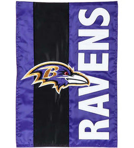 Baltimore Ravens Embellish Garden Flag