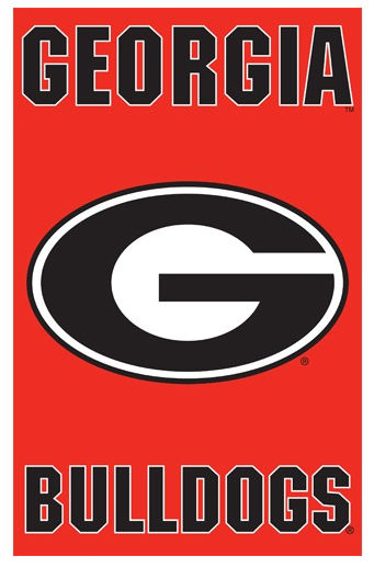 Georgia Bulldogs Embroidered Banner House Flag