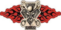 Gear Head Shaped Embossed Metal Signs
