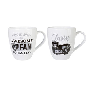 Las Vegas Raiders Ceramic Cup O'Java 17oz Gift Set