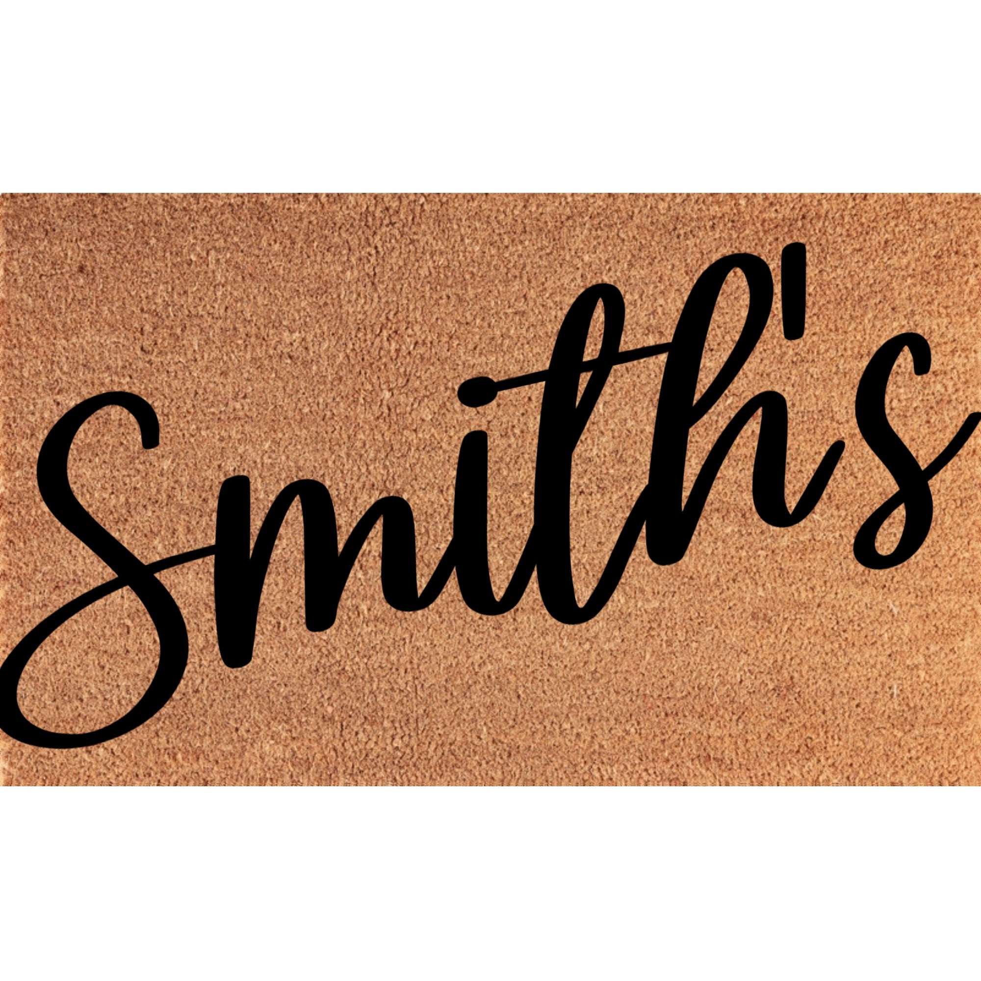 Personalized Script Name Coir Mat