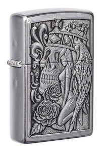 Skull and Angel Emblem Design Zippo Lighter