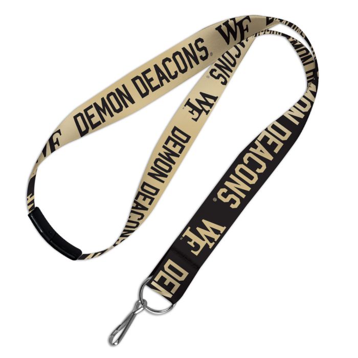 WAKE FOREST : LANYARD W/BREAKAWAY 1"