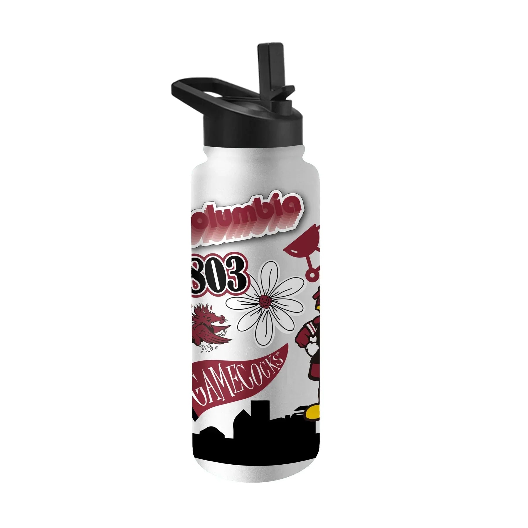South Carolina Gamecocks 34oz Native Quencher Bottle