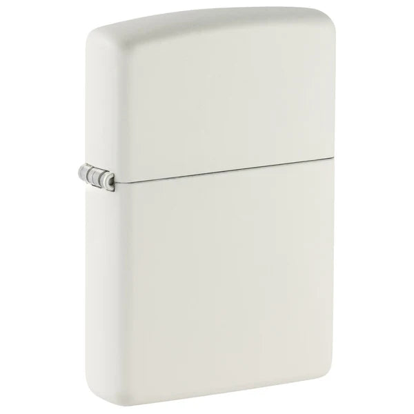 Personalized White Matte Zippo Lighter – Custom Engraved