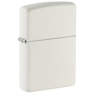 Personalized White Matte Zippo Lighter – Custom Engraved