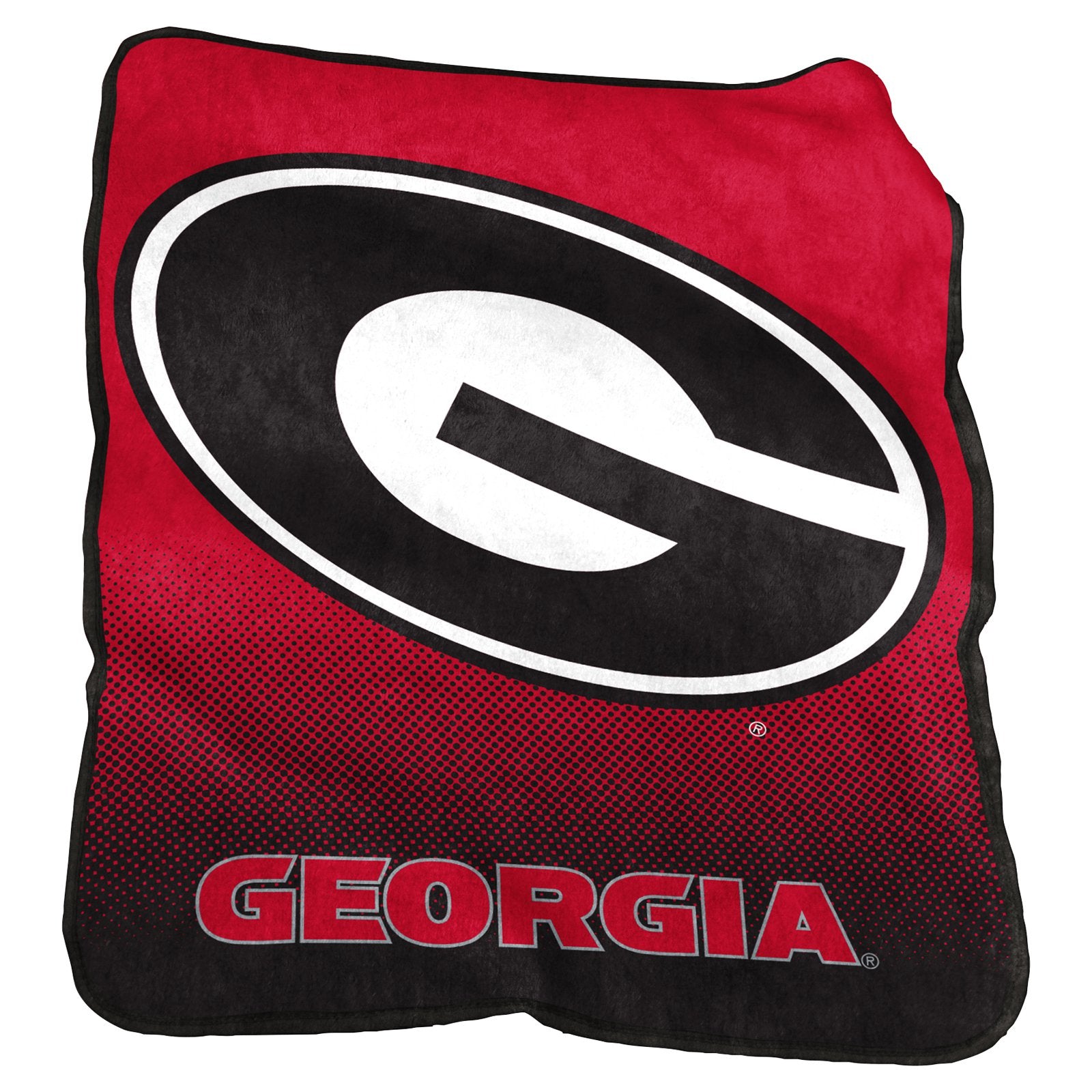 Georgia Bulldogs Raschel Throw Blanket - Logo