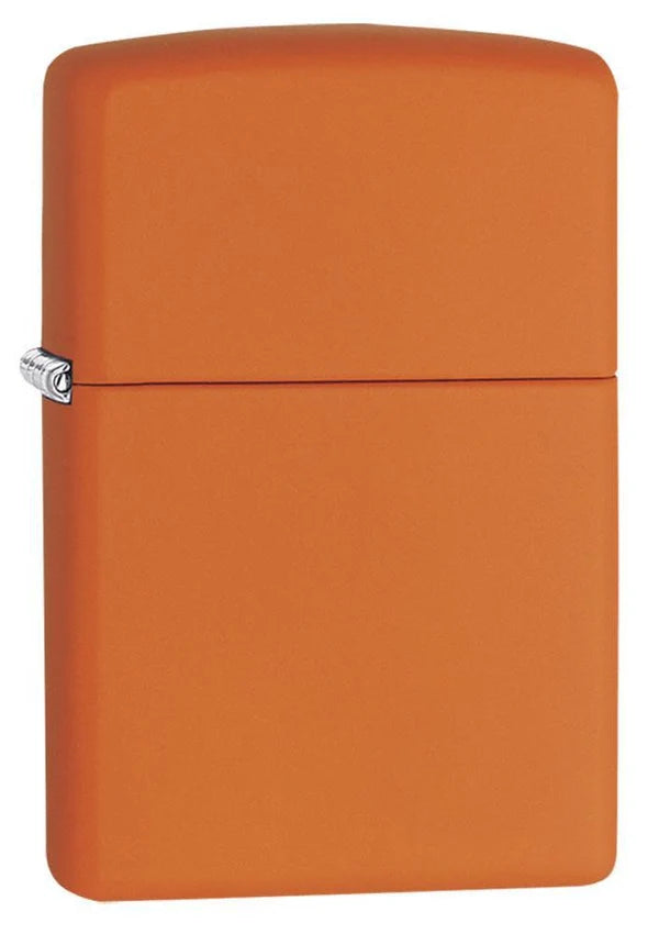 Personalized Orange Matte Zippo Lighter – Custom Engraved