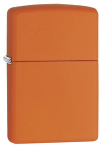 Personalized Orange Matte Zippo Lighter – Custom Engraved
