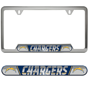 Los Angeles Charger Embossed License Plate Frame