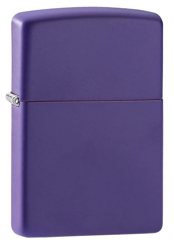 Personalized Purple Matte Zippo Lighter – Custom Engraved