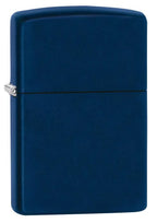 Personalized Navy Blue Matte Zippo Lighter – Custom Engraved