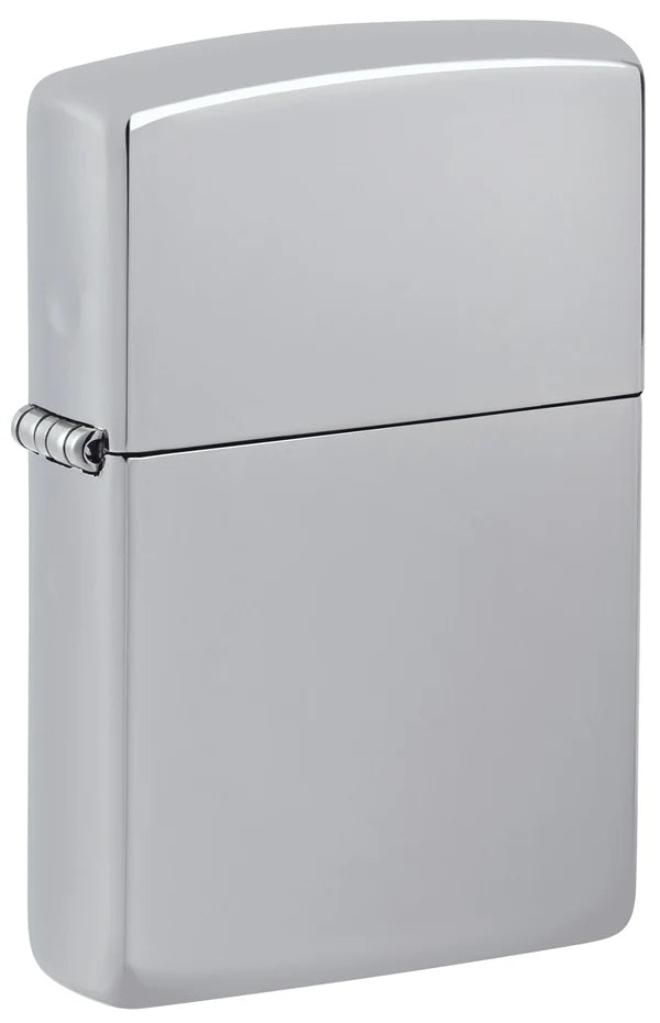Personalized High Polish Chrome Zippo Lighter – Custom Engraved