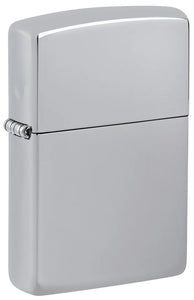 Personalized High Polish Chrome Zippo Lighter – Custom Engraved