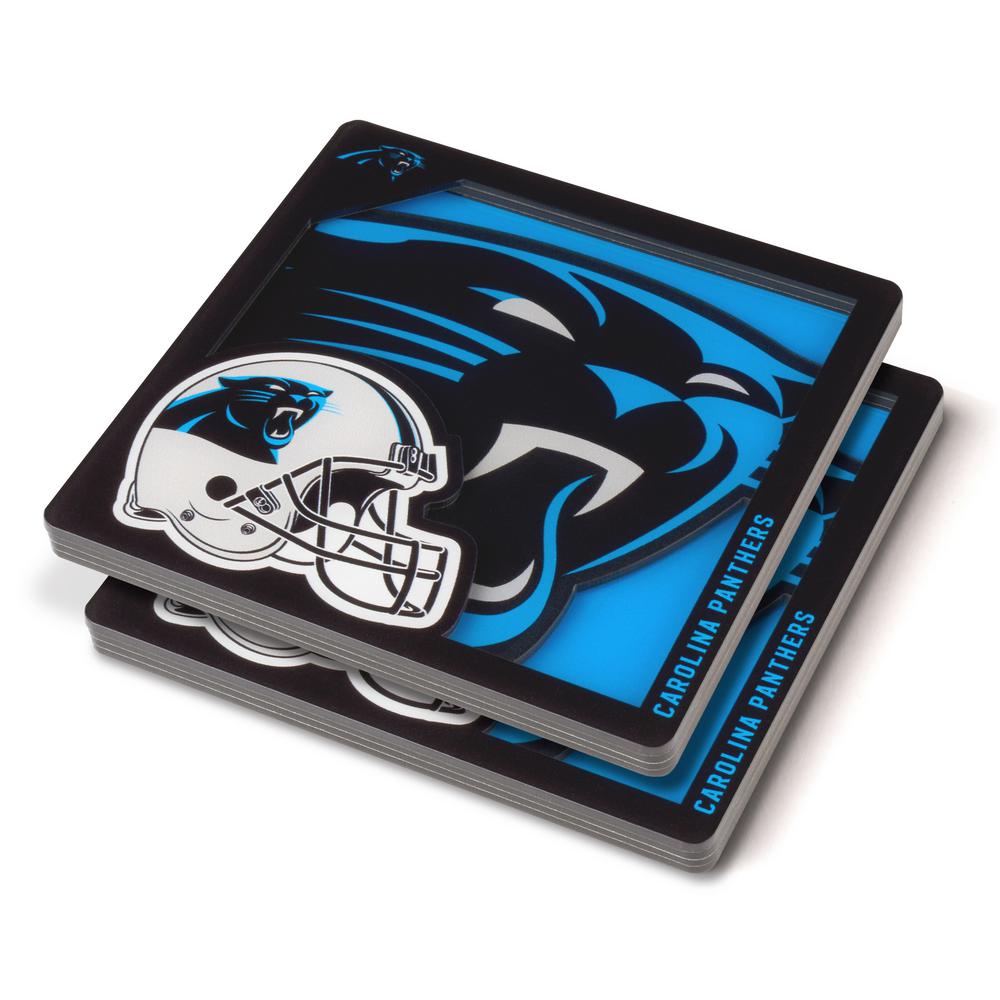 Carolina Panthers 3D Logo Drink Coaster