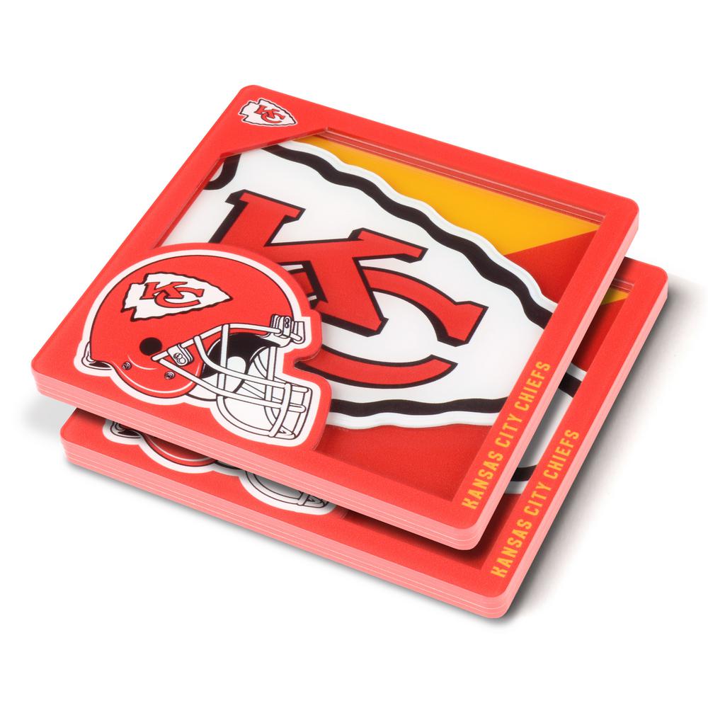 Kansas City Chiefs 3D Logo Drink Coaster
