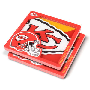 Kansas City Chiefs 3D Logo Drink Coaster