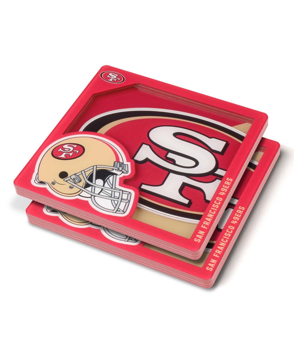 San Francisco 49ers 3D Logo Drink Coaster