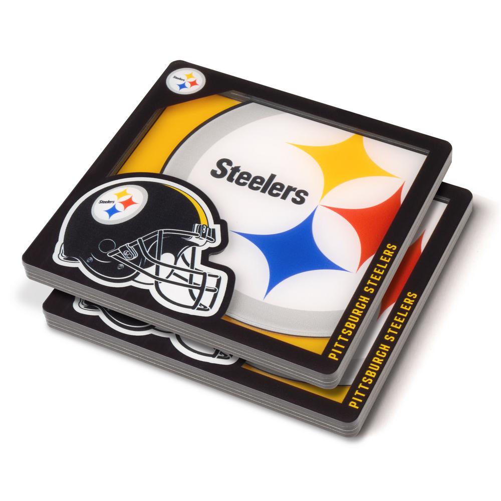 Pittsburgh Steelers 3D Logo Drink Coaster