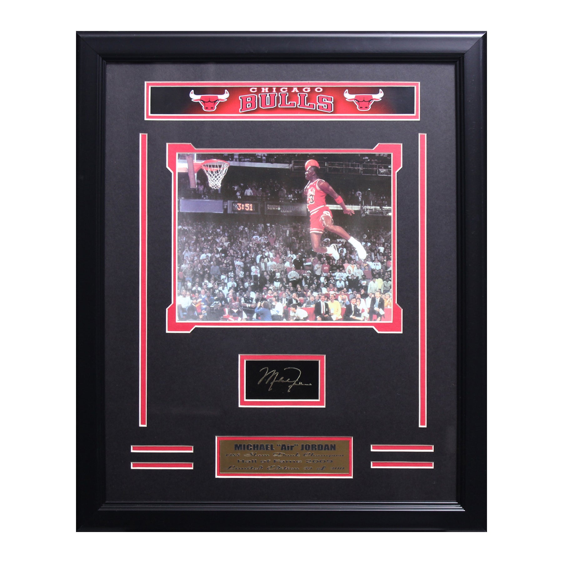 ENGRAVED SIGNUTURE FRAMES-ENGRAVED ART : M. JORDAN