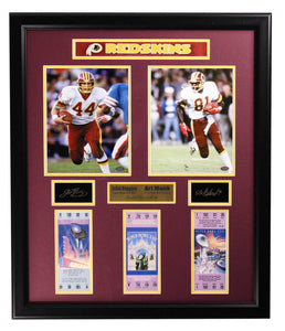 Washington Redskins John Riggins and Art Monk 2 Photo Ticket Large Frames