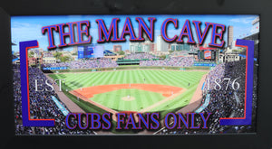 Chicago Cubs Man Cave Frames