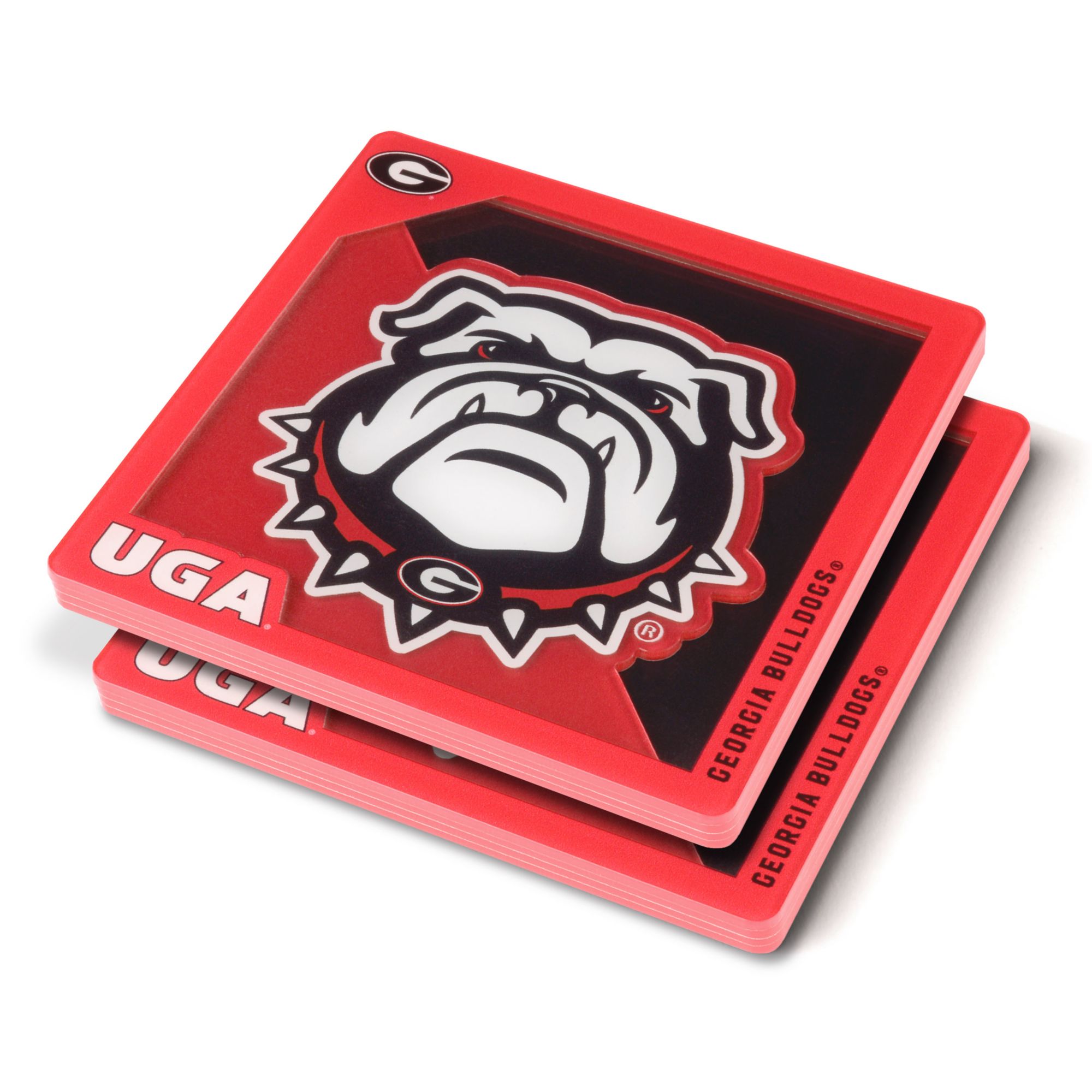 Georgia Bulldogs 3D Logo Drink Coaster