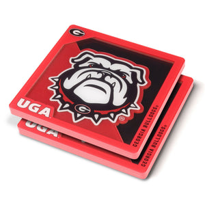 Georgia Bulldogs 3D Logo Drink Coaster