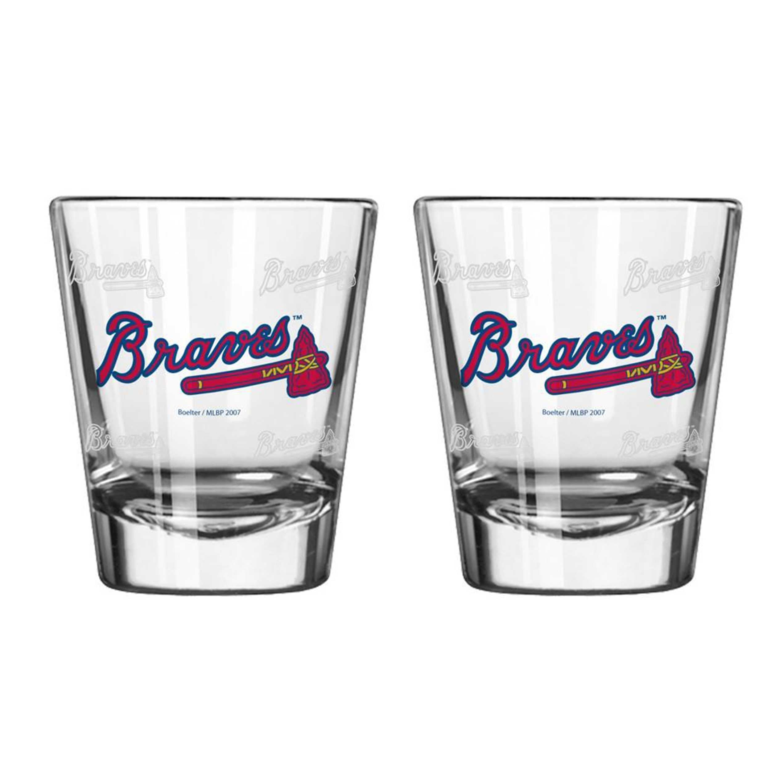 Atlanta Braves Sports Clear Shot Glass