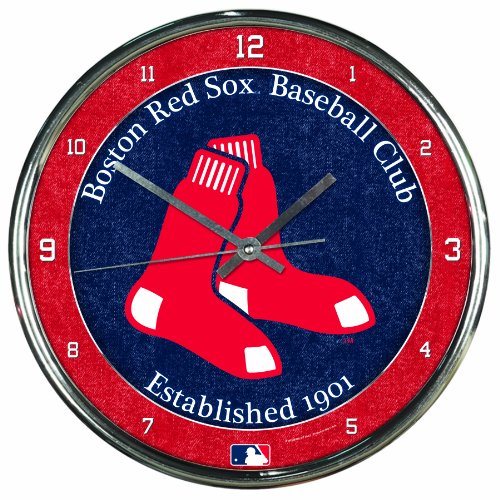 Boston Red Sox Chrome Clocks