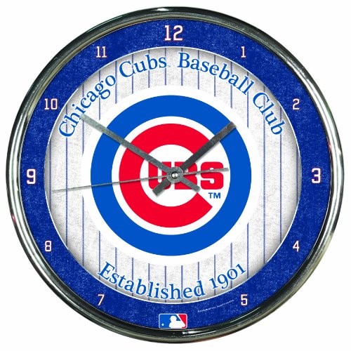 Chicago Cubs  Chrome Clocks