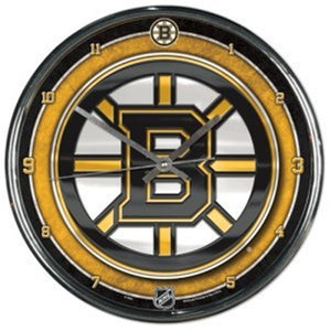Boston Bruins Chrome Clocks