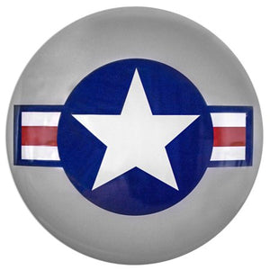 Air Star Log Domed Metal Sign