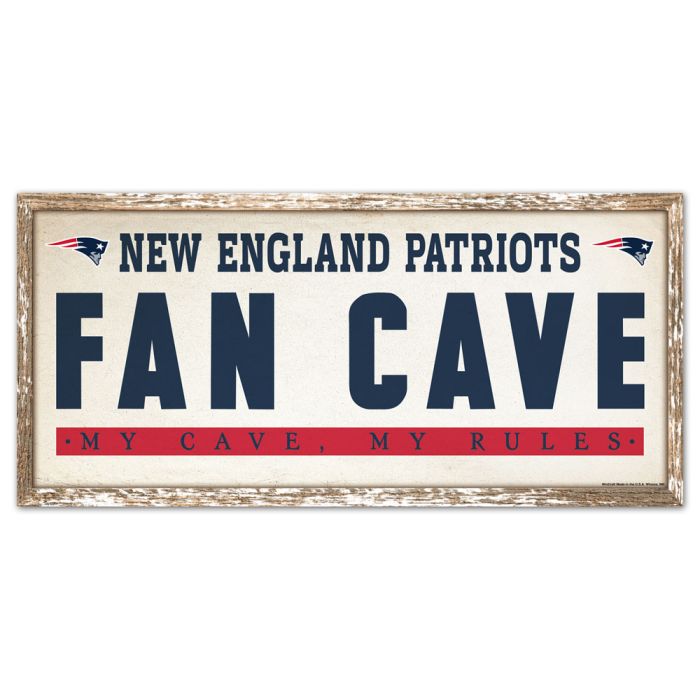 New England Patriots Fancave Signs 8 x 17