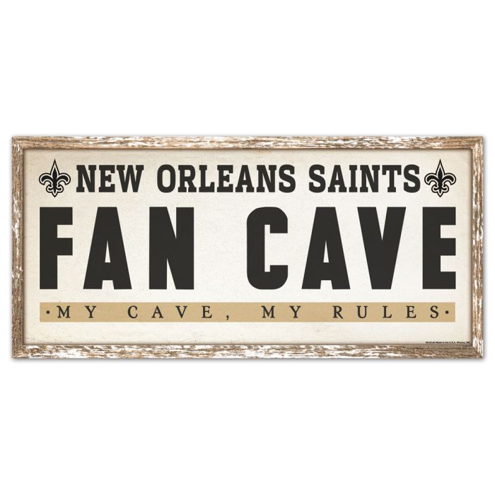 New Orleans Saints Fancave Signs 8 x 17
