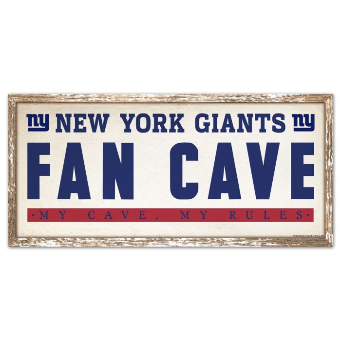 New York Giants Fancave Signs 8 x 17