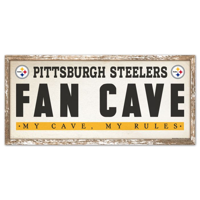 Pittsburgh Steelers Fancave Signs 8 x 17