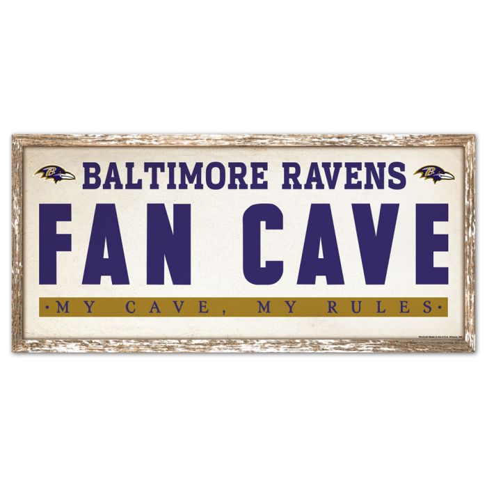 Baltimore Ravens Fancave Signs 8 x 17